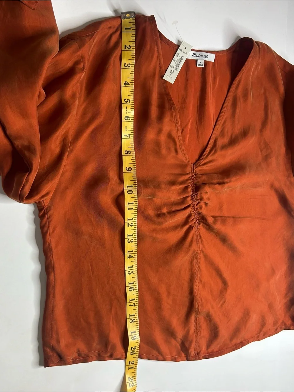 Madewell brushed ruched
